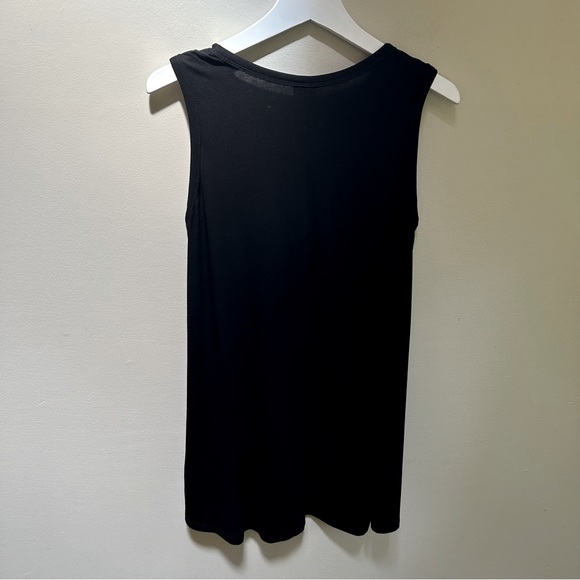 Kedem Sasson ~new ~ Hi Lo Black Tunic A-Line Tank in size 0 (US up to size 10) - Picture 8 of 9